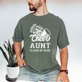 Senior Cheerleader Aunt Cheer Class Of 2026 Graduation Women Men's Comfort Colors T-Shirt Moss