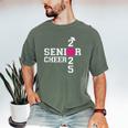 Senior Cheerleader Cheer Class Of 2025 Graduation Graduate Men's Comfort Colors T-Shirt Moss