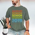 SENIOR CLASS 2019 T SHIRT High School Graduation Men's Comfort Colors T-Shirt Moss