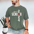 Senior Class Of 2024 Football Graduation Party Favors 2024 Men's Comfort Colors T-Shirt Moss