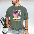 Senior Graduation TShirt 2019 Got My Diploma Llama Pun Shirt Men's Comfort Colors T-Shirt Moss