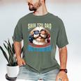 Shih Tzu Dad Like A Regular Dad But Cooler Dog Father's Day Men's Comfort Colors T-Shirt Moss