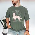 Siberian Husky Dog Anatomy Pet Mom Cute Dog Dad Men Women Kids Men's Comfort Colors T-Shirt Moss