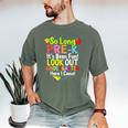 So Long Pre-K Kindergarten Here I Come Graduation Kids Men's Comfort Colors T-Shirt Moss