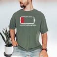 Social Battery Low Introvert Premium Men's Comfort Colors T-Shirt Moss Social Battery Low Introvert Premium Men's Comfort Colors T-Shirt Moss