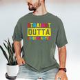 Straight Outta Kindergarten TShirt Graduation Kid Men's Comfort Colors T-Shirt Moss