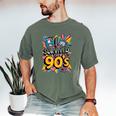 I Survived The 90s – Cute Retro Cartoon Nostalgia Men's Comfort Colors T-Shirt Moss