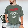 I Survived College Decision Day Graduation Class Of 25 Men's Comfort Colors T-Shirt Moss