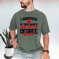 I Survived My Girlfriend's Juris Doctor Degree Graduation Men's Comfort Colors T-Shirt Moss