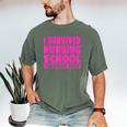I Survived Nursing School Class Of 2018 Graduation Shirt Men's Comfort Colors T-Shirt Moss
