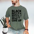 Taekwondo Belt Club Graduation Men's Comfort Colors T-Shirt Moss