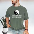 Thicc Dads Who Vape For Christ Father Day Men's Comfort Colors T-Shirt Moss Thicc Dads Who Vape For Christ Father Day Men's Comfort Colors T-Shirt Moss