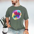 Totally 80's Tie Dye Retro Vibes 1980s Style Nostalgia Men's Comfort Colors T-Shirt Moss