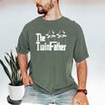 The TwinFather Father Of Twins Dad Fathers Day Men's Comfort Colors T-Shirt Moss The TwinFather Father Of Twins Dad Fathers Day Men's Comfort Colors T-Shirt Moss