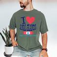 Vet Tech I Love Veterinary Technician Graduation Men's Comfort Colors T-Shirt Moss
