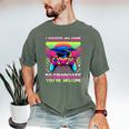 Video Gamer Graduate Graduation Grad Gaming Men's Comfort Colors T-Shirt Moss