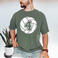 Volleyball Player 4 Volleyball Mom Dad Jersey Number 4 Men's Comfort Colors T-Shirt Moss