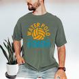 Water Polo Dad Father's Day Sports Fan Player Coach Daddy Men's Comfort Colors T-Shirt Moss