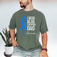 I Wear Blue For My Dad Shirt ALS Awareness Tshirt Men's Comfort Colors T-Shirt Moss