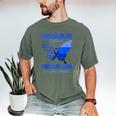I Wear Blue In Memory For My Son Colon Cancer Awareness Men's Comfort Colors T-Shirt Moss I Wear Blue In Memory For My Son Colon Cancer Awareness Men's Comfort Colors T-Shirt Moss