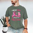 I Wear Pink In Memory Of My Cousin Breast Cancer Awareness Men's Comfort Colors T-Shirt Moss
