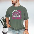 I Wear Pink In Memory Of My Mom Breast Cancer Awareness Raglan Baseball Tee Men's Comfort Colors T-Shirt Moss I Wear Pink In Memory Of My Mom Breast Cancer Awareness Raglan Baseball Tee Men's Comfort Colors T-Shirt Moss