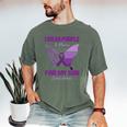 I Wear Purple In Memory For My Son Epilepsy Awareness Ribbon Men's Comfort Colors T-Shirt Moss I Wear Purple In Memory For My Son Epilepsy Awareness Ribbon Men's Comfort Colors T-Shirt Moss