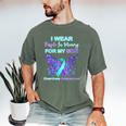 I Wear Purple In Memory For My Son Overdose Awareness Men's Comfort Colors T-Shirt Moss I Wear Purple In Memory For My Son Overdose Awareness Men's Comfort Colors T-Shirt Moss