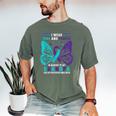 I Wear Teal And Purple In Memory Of My Grandpa Men's Comfort Colors T-Shirt Moss I Wear Teal And Purple In Memory Of My Grandpa Men's Comfort Colors T-Shirt Moss