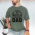 Wrestler Daddy Wrestling Dad Men's Comfort Colors T-Shirt Moss