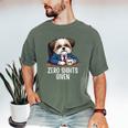 Zero Shihts Given Shih Tzu Dad Shih Tzu Mom Shih Tzu Men's Comfort Colors T-Shirt Moss