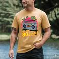 1980s 80s Reunion Nostalgia Memories Music School Grew Up Premium Tri-Blend Men's Comfort Colors T-Shirt Mustard