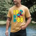 1988 Retro Raised In The 80s Old School Nostalgia Vibes Men's Comfort Colors T-Shirt Mustard