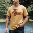 2018 Dog Graduation Shirt Dachshund Graduation For Men Women Kids Men's Comfort Colors T-Shirt Mustard