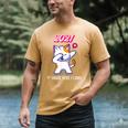 2021 Kindergarden Graduation Celebration Dapping Cat For Men Women Kids Men's Comfort Colors T-Shirt Mustard