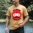5th Grade Level Complete Gamer Graduation Men's Comfort Colors T-Shirt Mustard