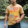 6th Grade Level Complete Shirt Graduation Last Day Of School Men's Comfort Colors T-Shirt Mustard