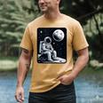 Aesthetic Spaceman Astronaut On The Moon Space Introvert Men's Comfort Colors T-Shirt Mustard