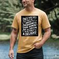 Anxiety Awkward Dark Humor Quote Introverts Sarcastic Men's Comfort Colors T-Shirt Mustard