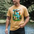 Aqua In The Skies Frutiger Aero Men's Comfort Colors T-Shirt Mustard Aqua In The Skies Frutiger Aero Men's Comfort Colors T-Shirt Mustard