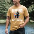 Autism Awareness For Proud Dad Support Autistic Kids Men's Comfort Colors T-Shirt Mustard