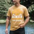 Barrel Racing Dad Horse Barrel Racer Men's Comfort Colors T-Shirt Mustard