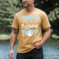 Baseball Ice Cream Drip Dad Of The Birthday Boy Baseball Men's Comfort Colors T-Shirt Mustard