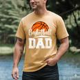 Basketball Dad Basketball Player Game Day Father's Day Men's Comfort Colors T-Shirt Mustard