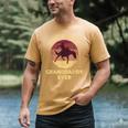 Best Buckin' Granddaddy Western Rodeo Cowboy Bucking Horse Men's Comfort Colors T-Shirt Mustard
