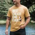 Best Calico Cat Dad Ever Calico Cat Lover Calico Cat Owner Men's Comfort Colors T-Shirt Mustard Best Calico Cat Dad Ever Calico Cat Lover Calico Cat Owner Men's Comfort Colors T-Shirt Mustard