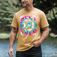 Best Dad Ever Colorful Tie Dye Fathers Day Men's Comfort Colors T-Shirt Mustard
