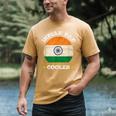Best Indian Dad Ever Father's Day India Flag Pride Men's Comfort Colors T-Shirt Mustard