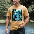 Bigfoot Sasquatch Loch Ness Monster Introvert Bruh Men's Comfort Colors T-Shirt Mustard