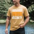 Bonus Cheer Dad Cheer Step Dad Men's Comfort Colors T-Shirt Mustard
